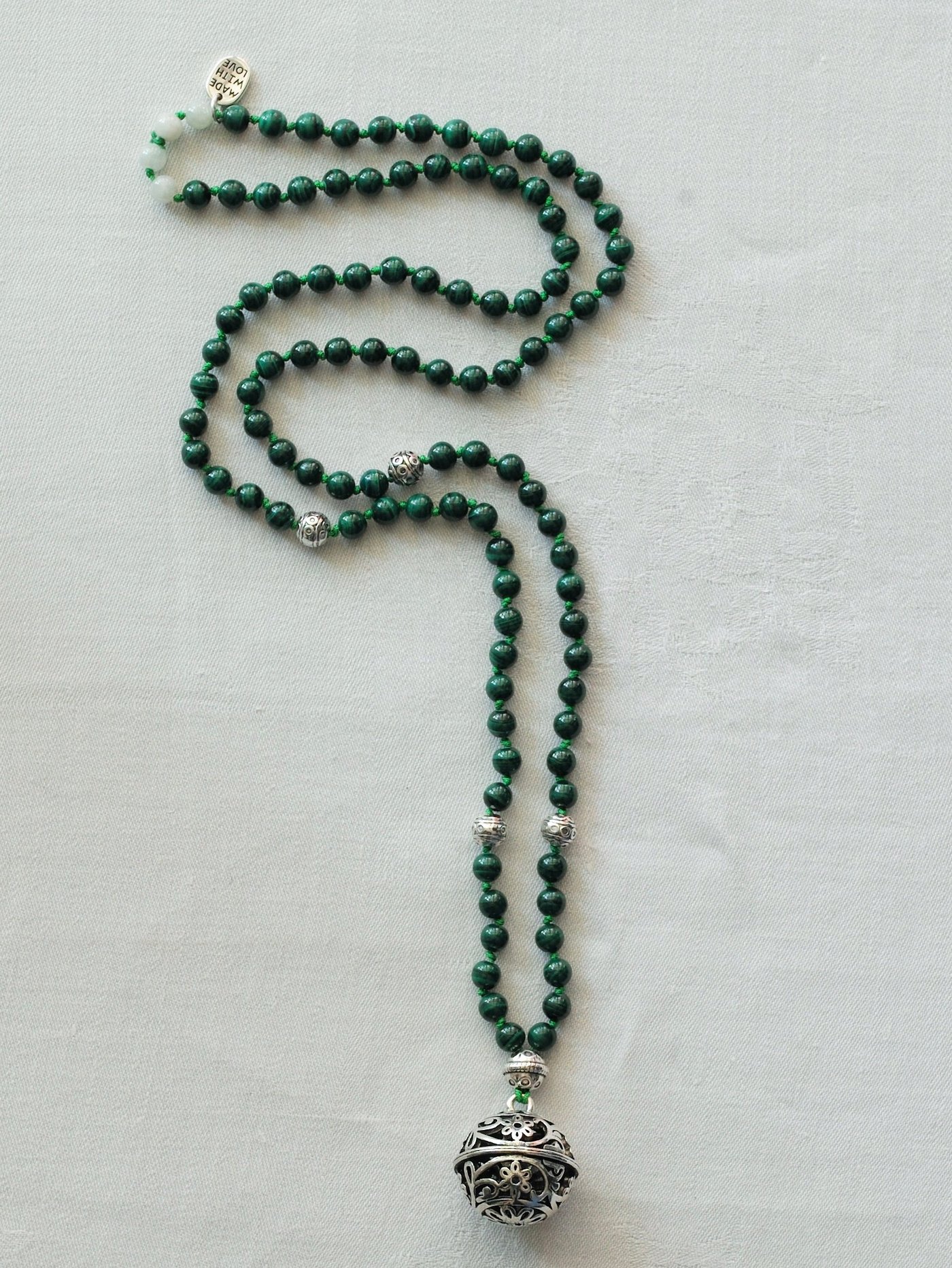 Collana Mala di Malachite